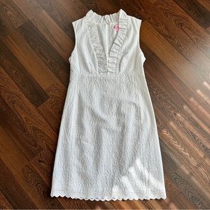 Lilly Pulitzer White Textured Mini Dress